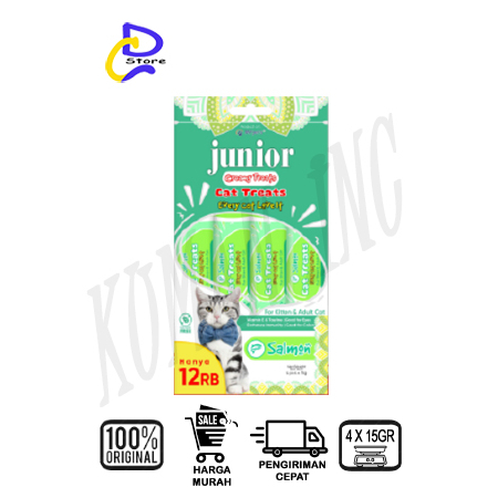 SNACK KUCING JUNIOR CREAMY 1PACK ISI 4