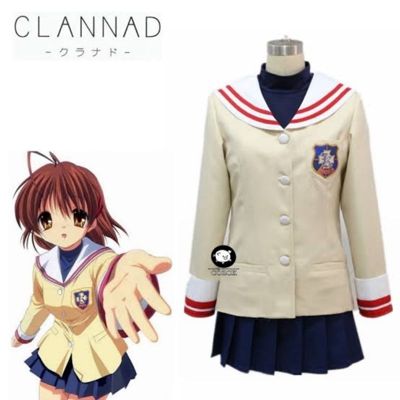 KOSTUM COSPLAY NAGISA FURUKAWA CLANNAD