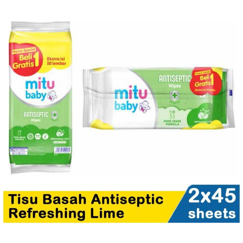 Mitu Baby Tissue | Tisu Basah Mitu Baby | Tisu basah beli 1 gratis 1