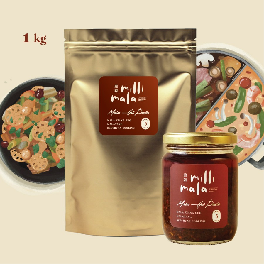 

Mala Hot Paste 1kg - Bumbu Hotpot Saus Mala Xiang Guo by Millimala