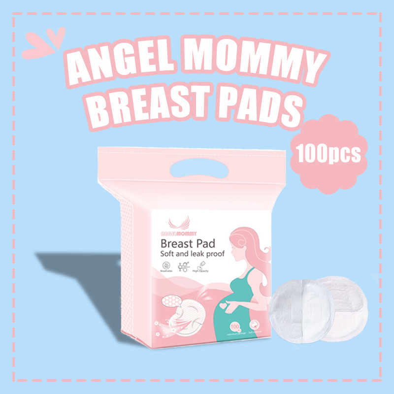 ANGEL MOMMY Breast Pad 30/50/100pcs Breastpad Penyerap Asi Menyusui Anti Bocor Sekali Pakai Bernapas katun Mama Pad Bantalan Payudara UB-WAI