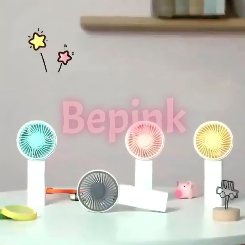 KIPAS ANGIN MINI PORTABLE GENGGAM USB (BEPINK OFFICIAL)