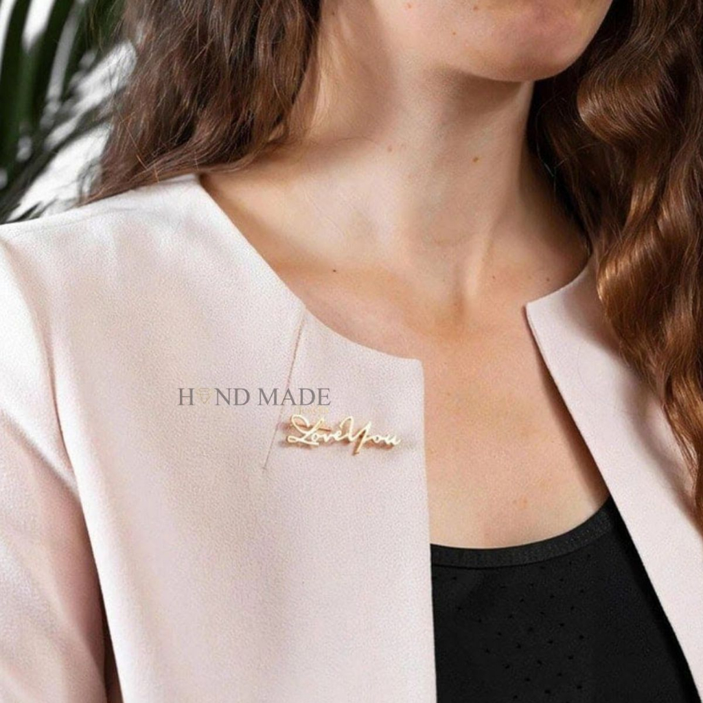 bros hijab nama mini/kecil bros nama titanium anti karat bros pin bros hijab bros dagu bros jilbab bros aksesoris fashion