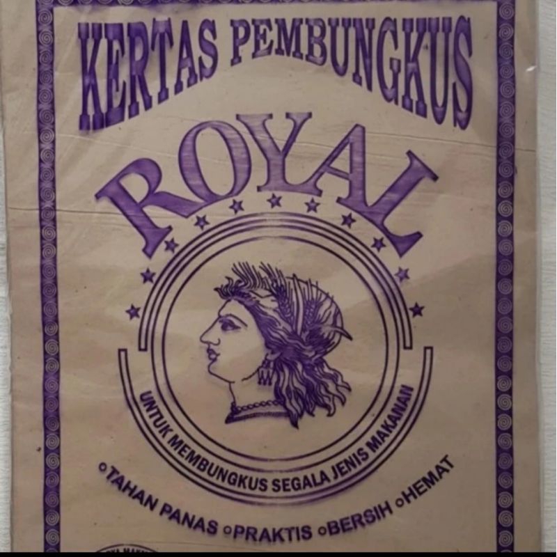 

kertas bungkus nasi laminasi warna coklat royal ungu isi 100 lembar peony biru isi 40 lembar praktis ekonomis sekali pakai