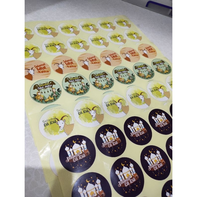 

(18 pcs) Stiker Ucapan Idul Adha Mix Motif Stiker Toples Stiker Label Hampers