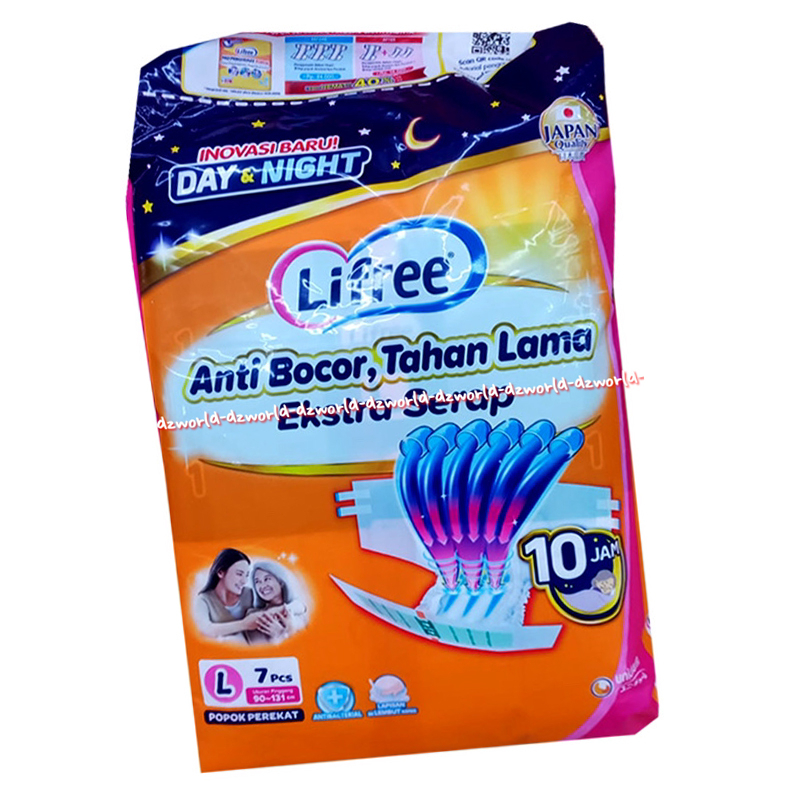 Lifree Popok Perekat Dewasa L Isi 7 Mudah Dipakai Liffree Life Free L7 Laifree Orang Tua Diaper Orang Tua Perekat