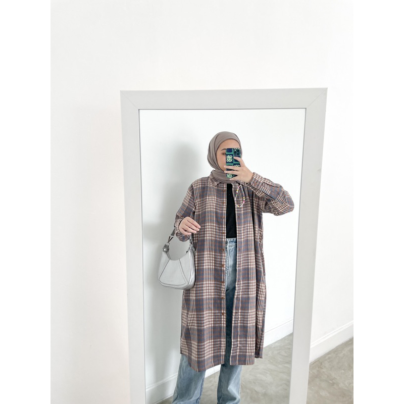 Bymeldev Kemeja Flanel Tunik