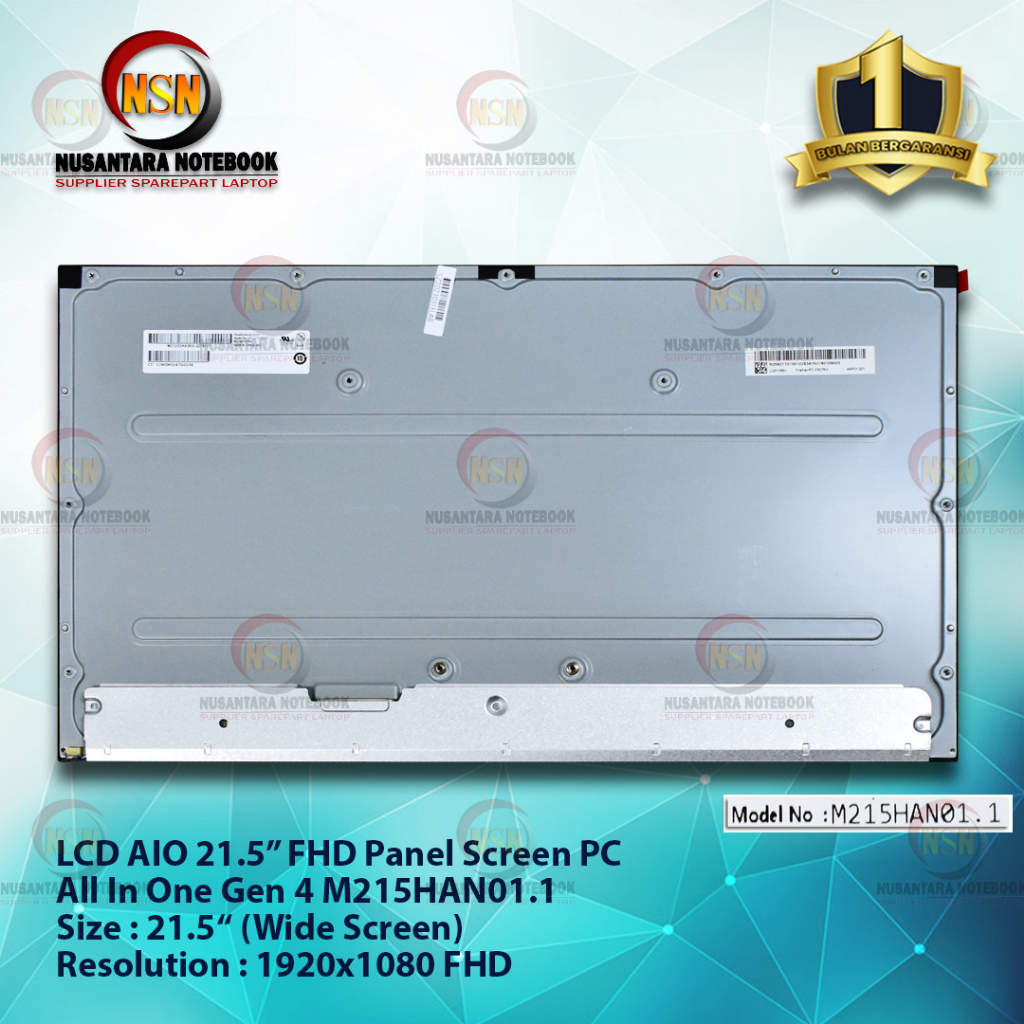 LCD LED 21.5 Inch PC Panel Screen All In One M215HAN01.1 Gen 4 Full HD 1920x1080