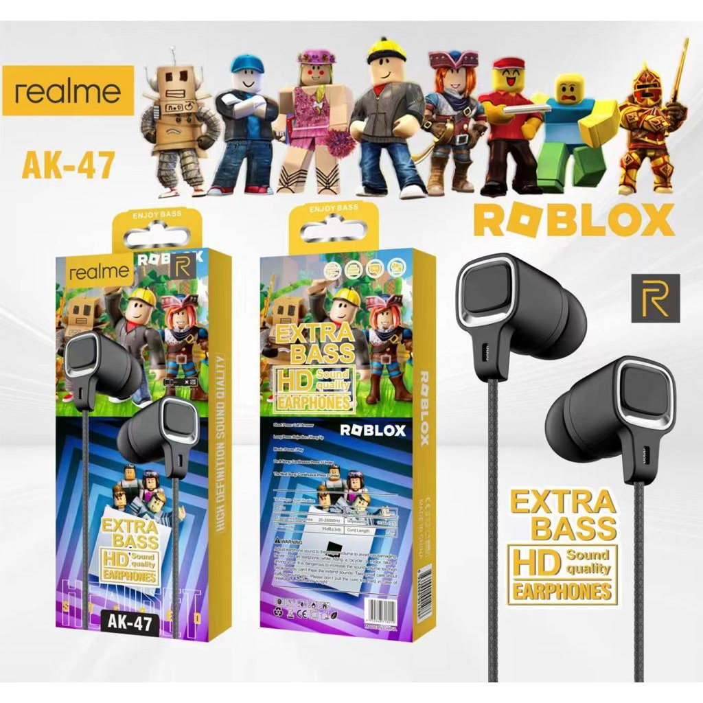 sale cuci gudang handsfree Gaming ROBLOX AK-47 Extra Bass earphone Universal Android Smartphone BY SMOLL