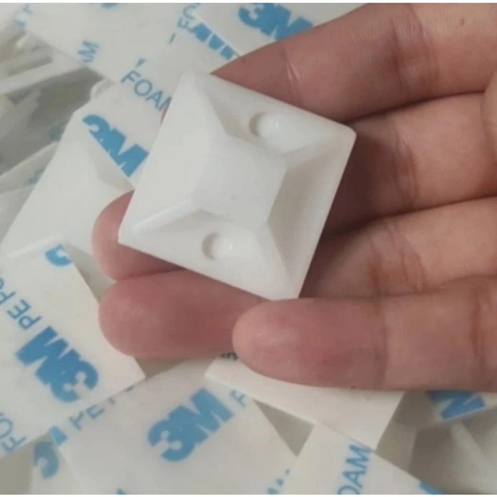 KLEM KABEL TEMPEL 3M /MOUNTING CABLE TIE/KLEM DOUBLE TAPE /KLEM DOBEL TIP 3M ISI 100PC