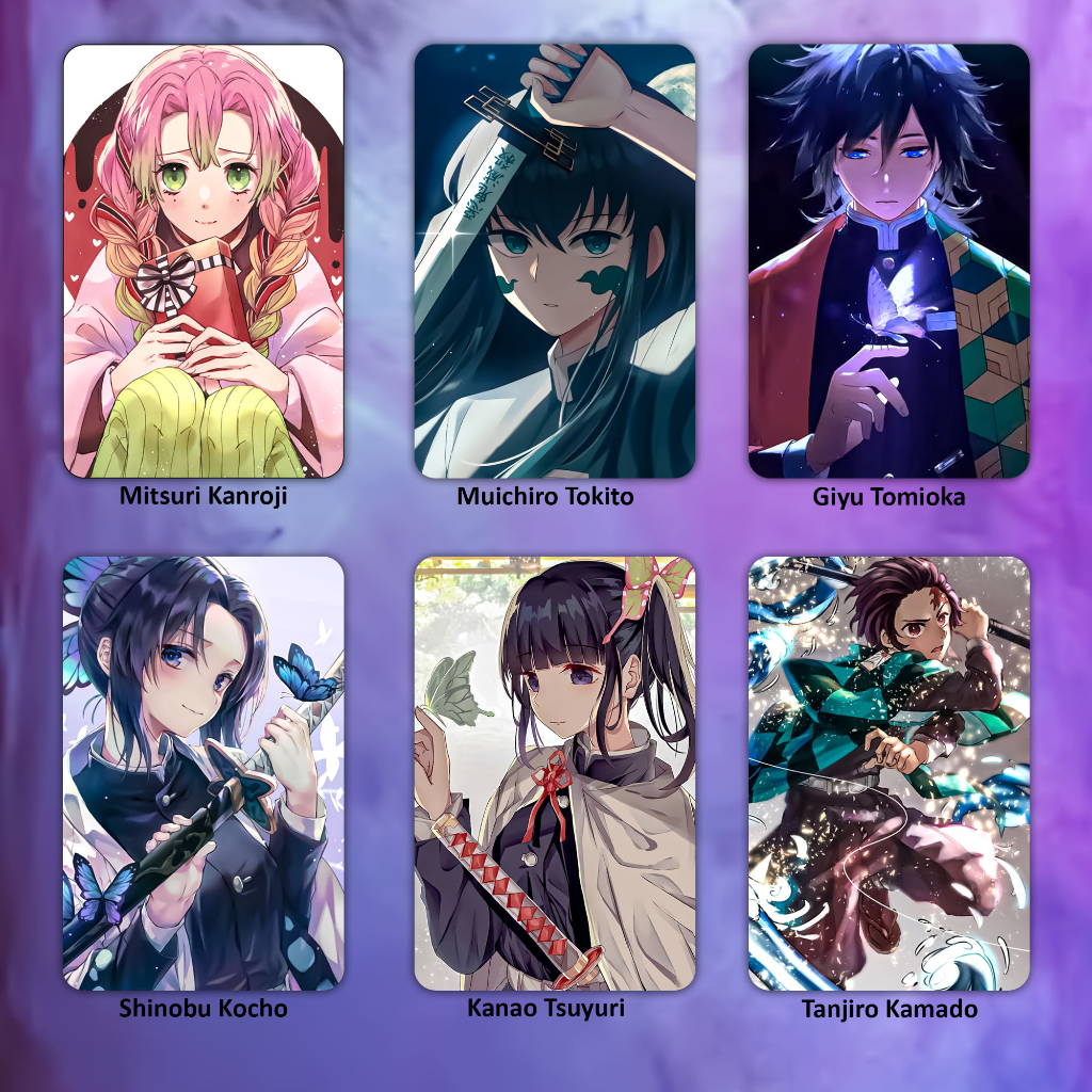 Photocard Foto Anime Kimetsu No Yaiba KNY S5 Shinobu Zenitsu Tanjiro