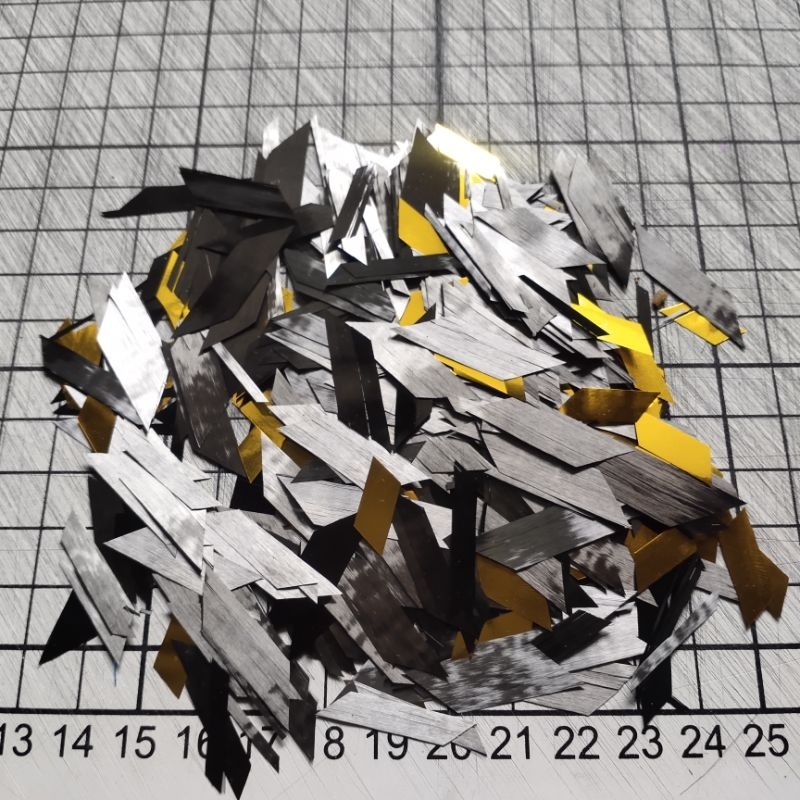 Serat Carbon Forged  Diamond Cut Metalic Diamond Gold