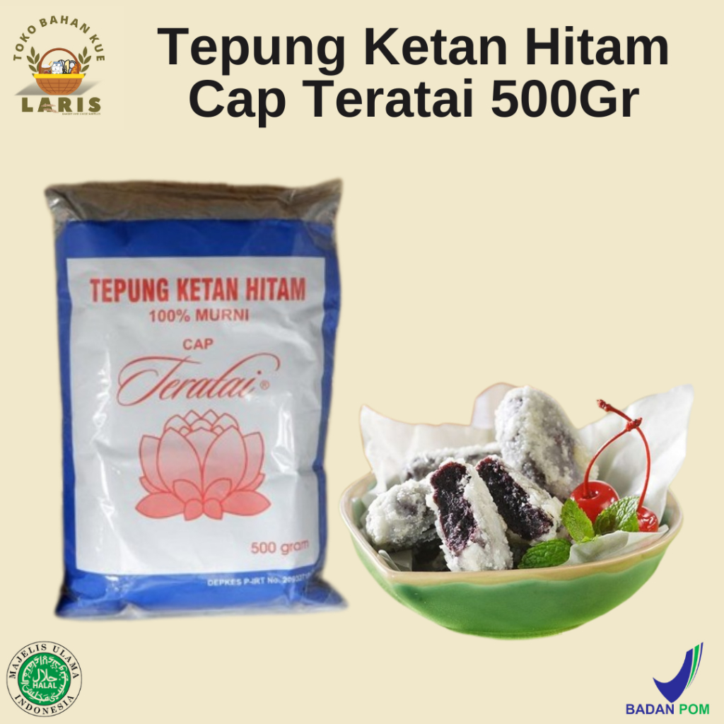 

Tepung Ketan Hitam Cap Teratai 500Gr