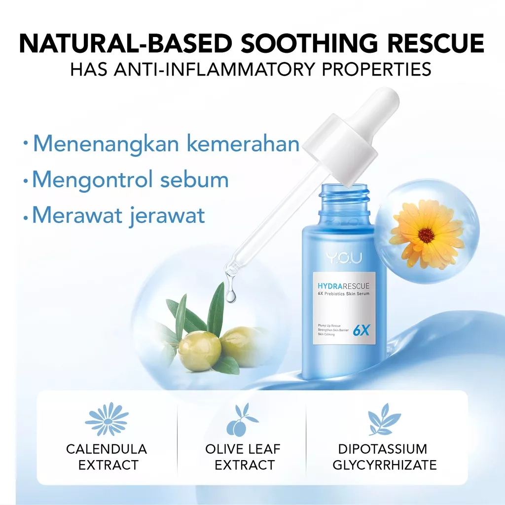 You Hydra Rescue 6X Prebiotics Skin Serum Hyaluronic Acid for Hydrating 30ml