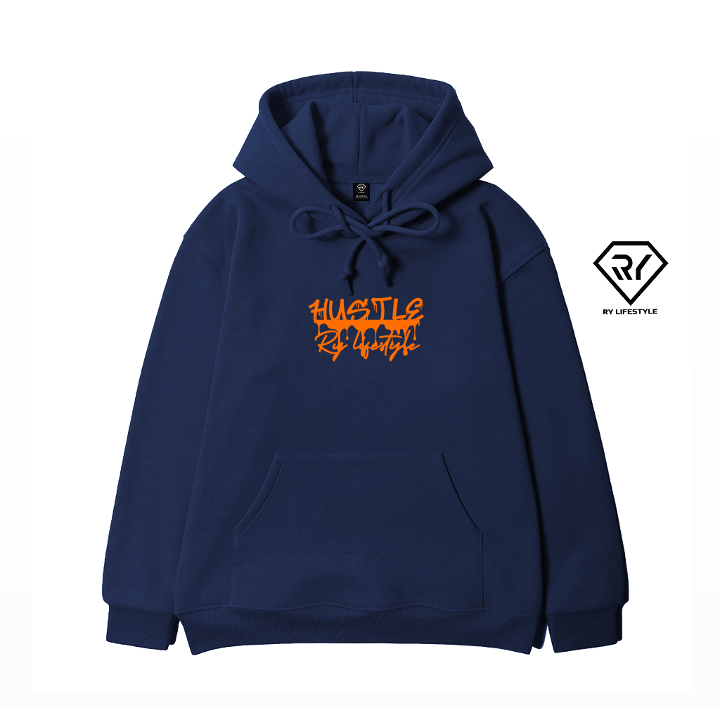 Ry Lifestyle Hoodie Shirt Ry Hustle Orange Simpel Hoodie Shirt Hustle Ger