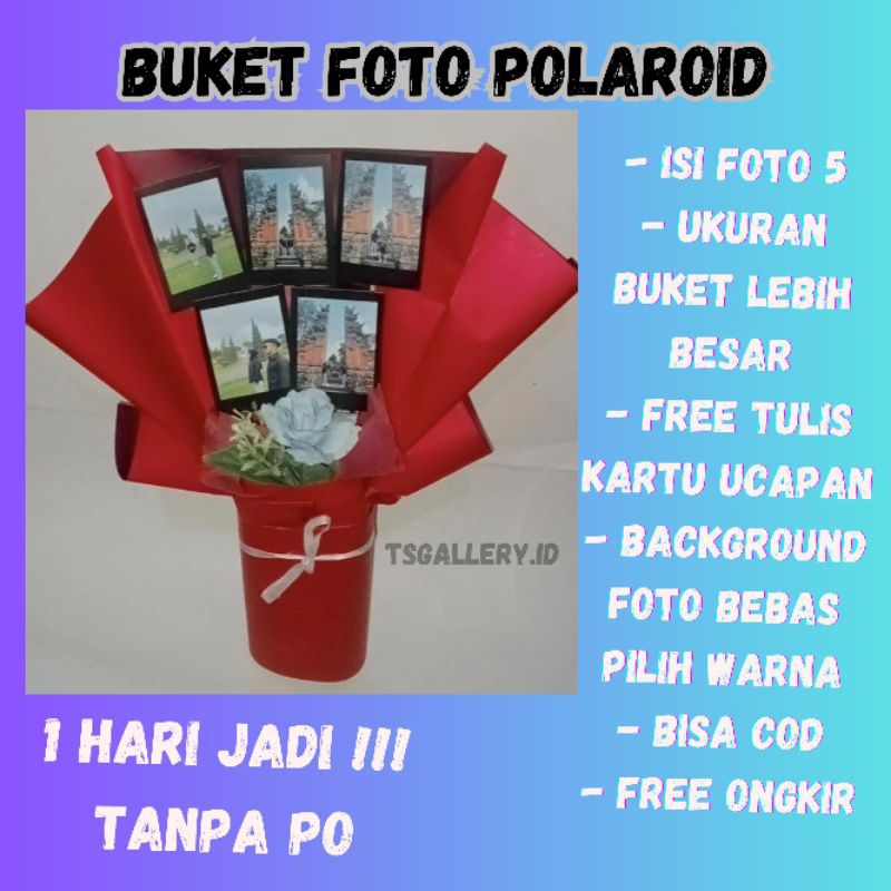 BUKET FOTO POLAROID CUSTOM || KADO UNIK