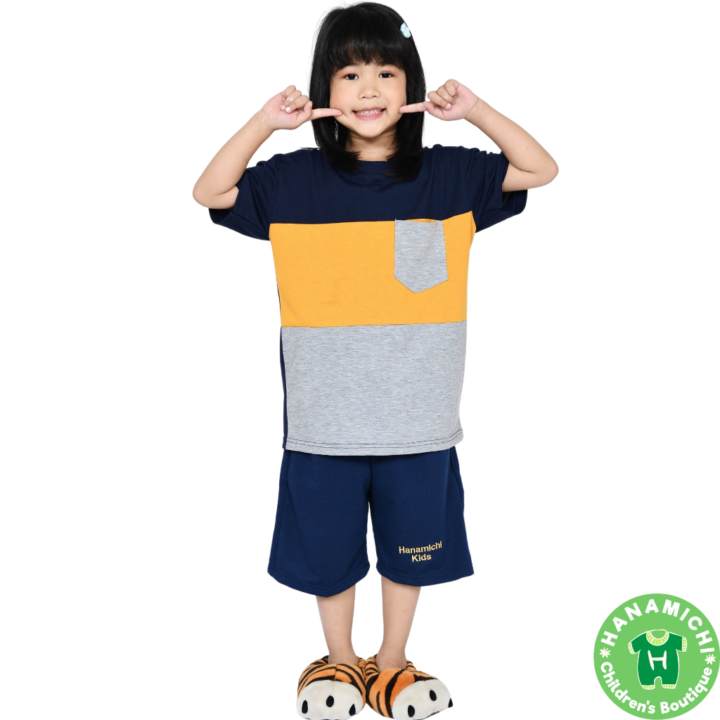 Hanamichi MILO.ST Baju Setelan Anak Lengan Pendek