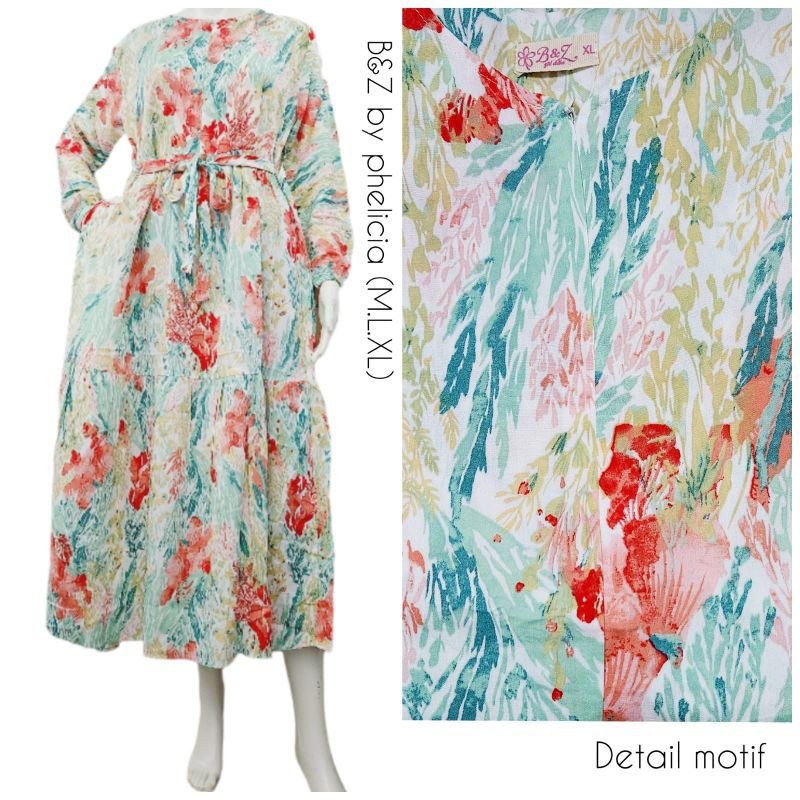 gamis phelicia/ gamis rayon/ gamis rampel