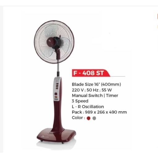 KIPAS ANGIN MASPION F 408 ST / STAND FAN MASPION ORI KIPAS BERDIRI