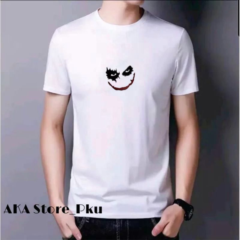 New Kaos Motif Joker Keren-Baju Kaos Pria Cotton Premium Original AKA Store-Pku