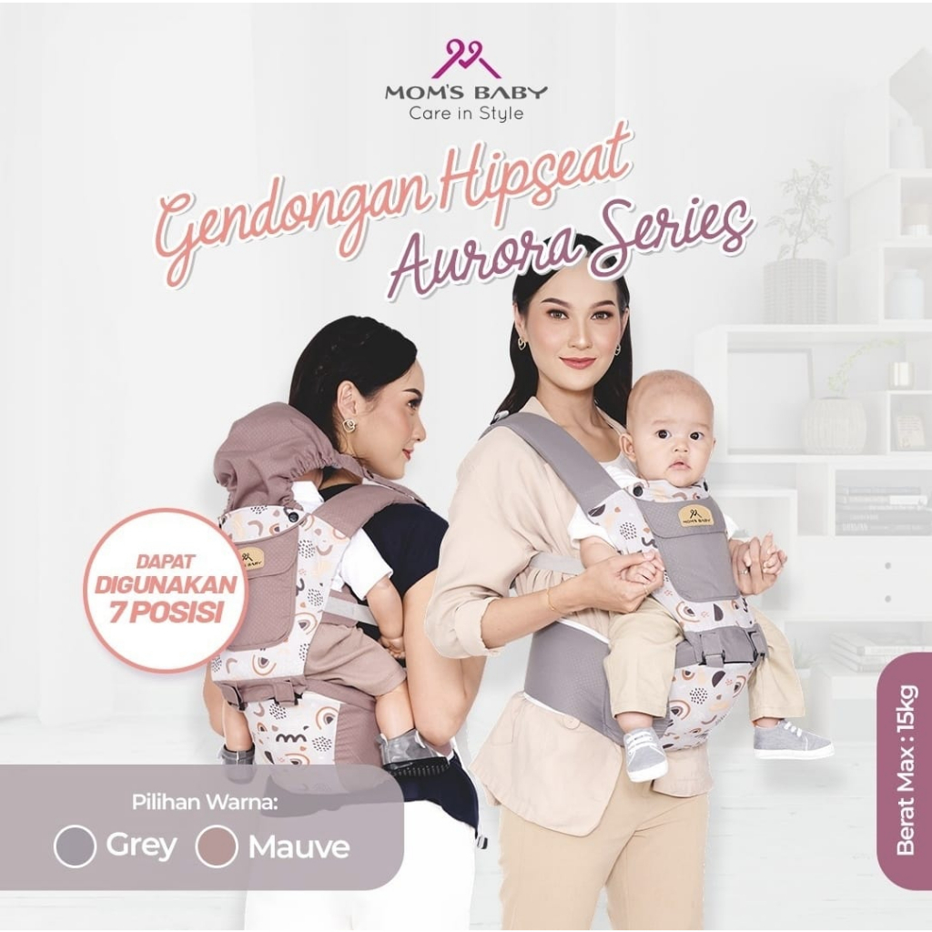 Mom’s Baby Gendongan Bayi Hipseat Multifungsi 7 in 1 Aurora Series - MBG 2039