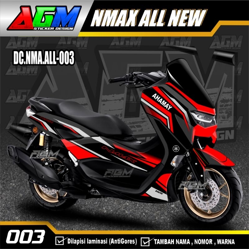 Sticker Decal Nmax 2015-2023 Full Body/Decal Nmax all New Full Blok Grafis