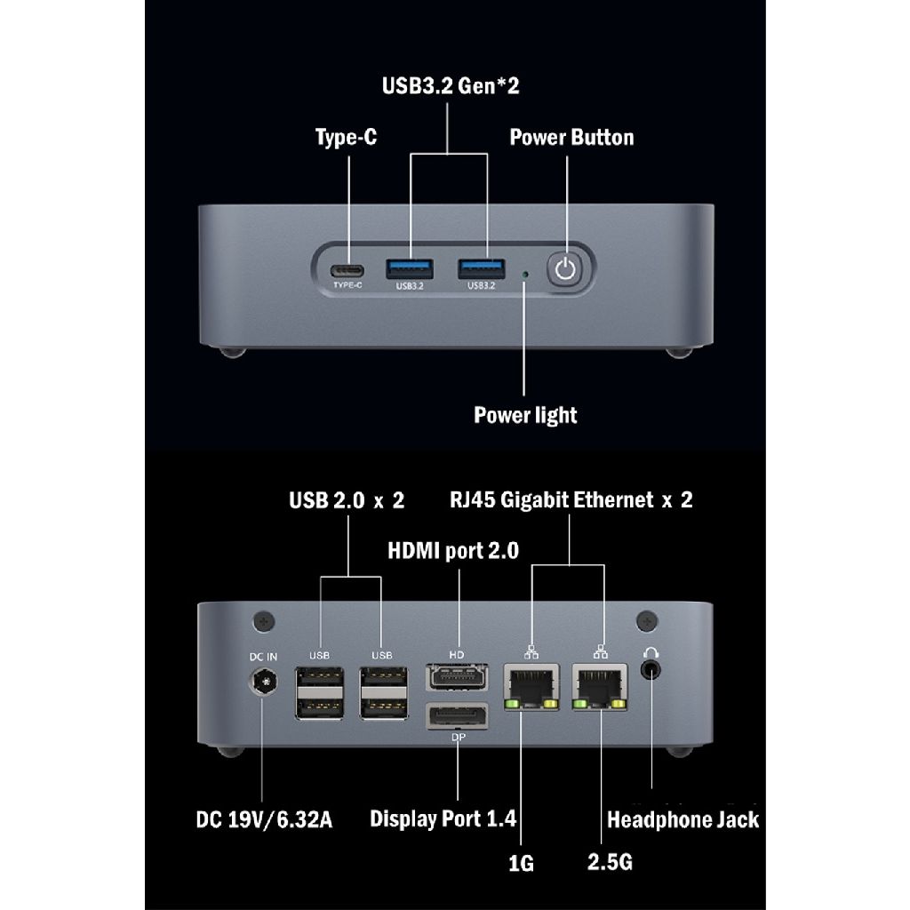 MOREFINE S500 PLUS - AMD Ryzen 7-5800H MINI PC