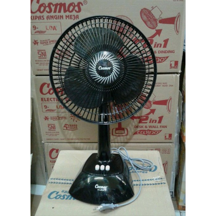 KIPAS ANGIN MEJA COSMOS TWINO 9' LDA 2 IN 1 DESK AND WALL FAN 22 WATT