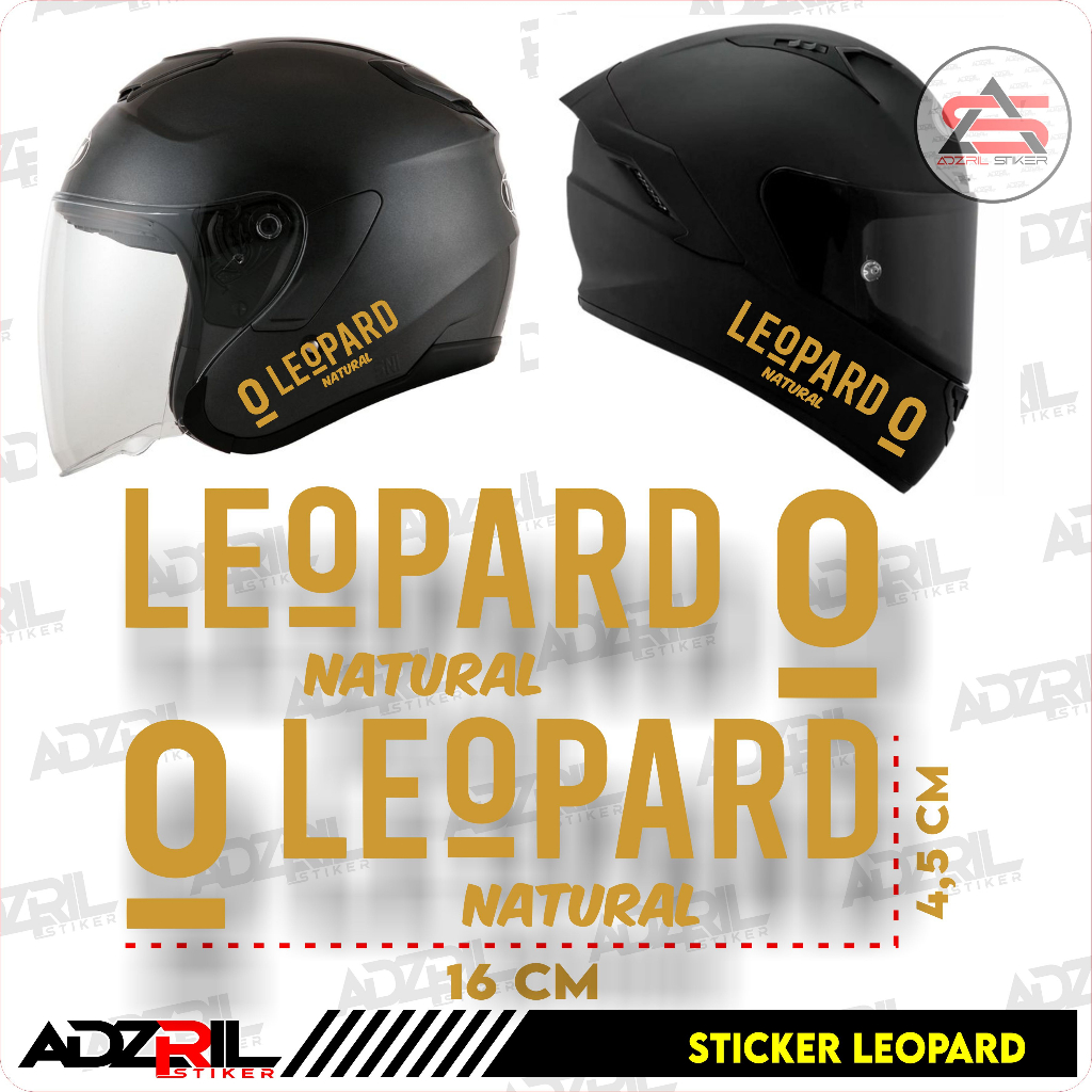 STICKER CUTTING HELM LEOPARD / STIKER LEOPARD / STIKER HELM /STIKER BODY