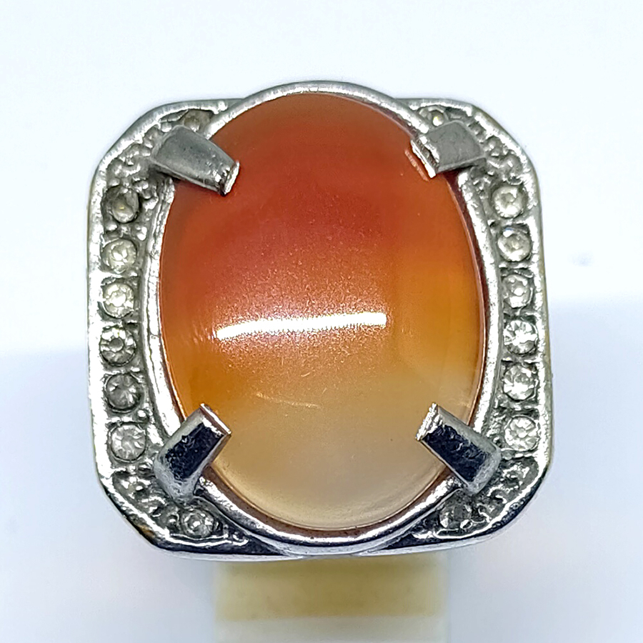 Cincin Titanium Pria Batu Akik Slenoboto 2178