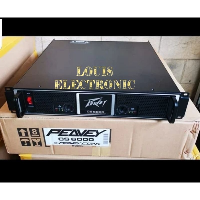 Power Amplifier PEAVEY CS 6000 CS6000 CS-6000 2 channel