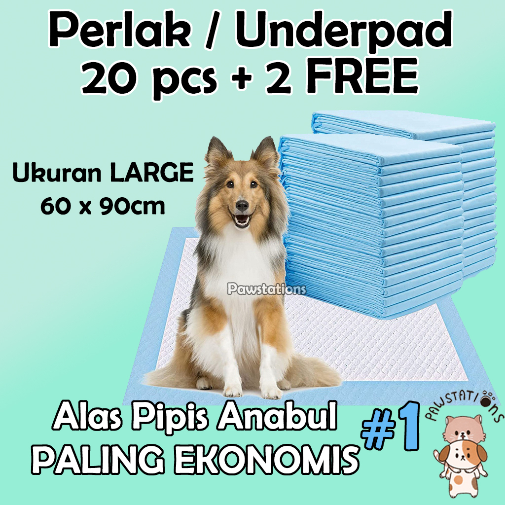 Perlak / Alas Pipis Pee Pad Alas Kencing Anjing Alas Pipis Anjing 20pcs