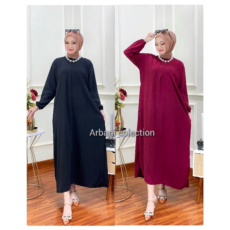 GAMIS ABAYA CRINCLE LENGAN PANJANG PB 135