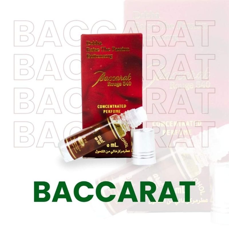 BACCARAT Parfum DOBHA Kemasan 6ml Minyak Wangi Roll On Non Alkohol