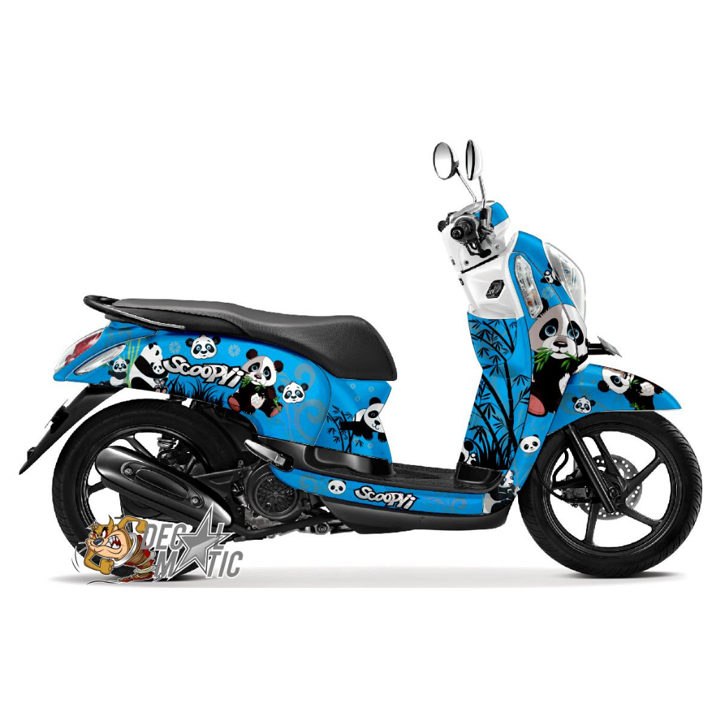 Decal Full Body Scoopy + Stiker Dashboard Scoopy 2013 2014 2015 2016 2017 Panda
