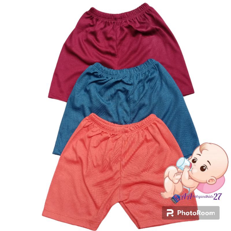 6PC Celana Bayi Model Segi Polos MIX WARNA Ukuran M L XL SNI Murah Berkualitas