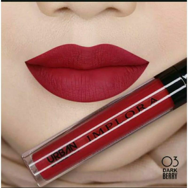 IMPLORA MATTE LIPCREAM | Implora Lip Cream matte Lipstick Original BPOM Warna Pigmented LIPSTIK