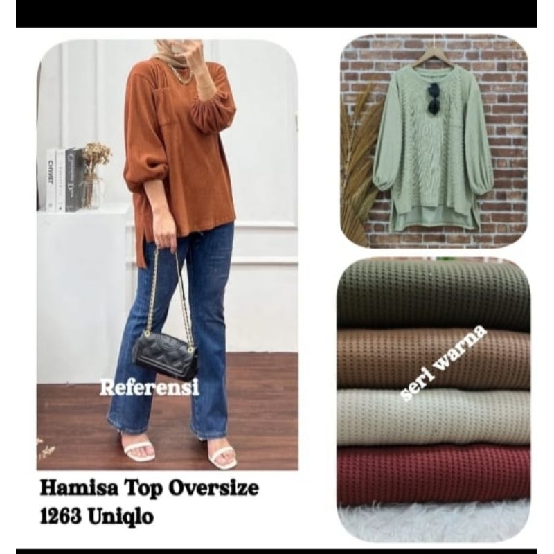 clarke Atasan/top/blouse Clarke Oversize uniqlo