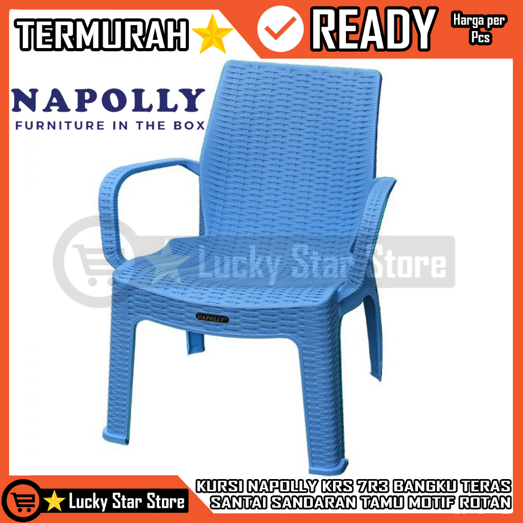 Napolly Kursi Tangan Krs 7r3 Bangku Cafe Tamu Belajar Makan Santai Sandaran Kepala Napoly Napolli Na