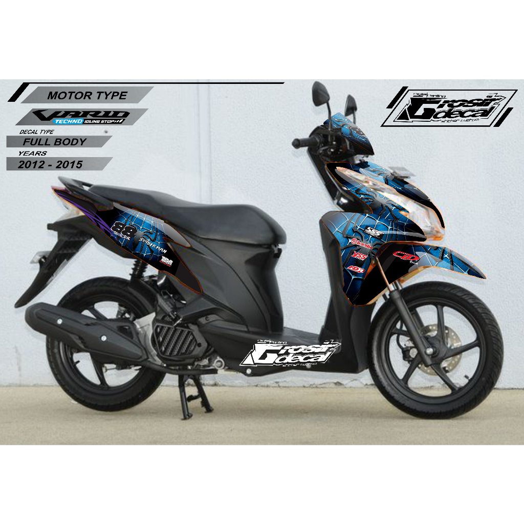 Sticker Striping Vario 125 Lama 2012 - 2015 Full Body Stiker Striping Vario 125 Lama Full Body