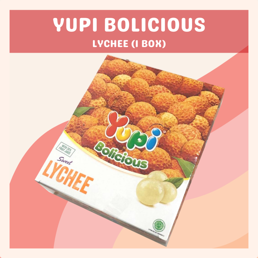 [DELISH SNACKS] Yupi Bolicious Box / Mandarin Blackberry Lychee Strawberry / Permen Yupi