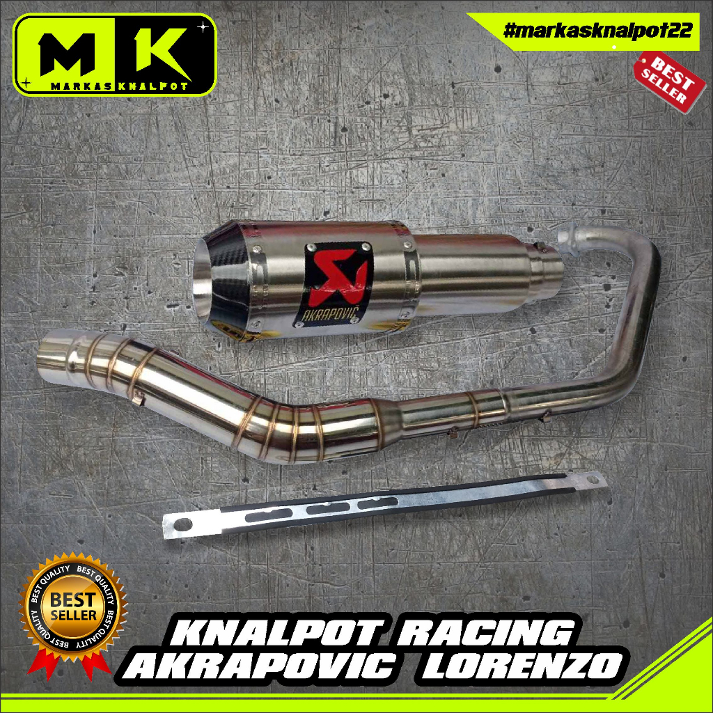 KNALPOT RACING AKRAPOVIC SATRIA FU SONIC MX.KNALPOT AKRAPOVIC LORENZO KNALPOT BERKUALITAS