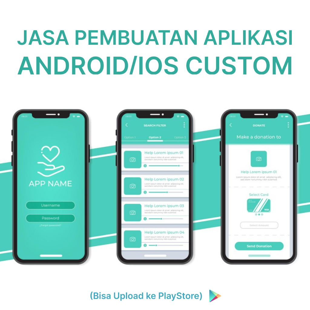 Jasa Pembuatan Aplikasi Android / IOS (Bisa Custom dan upload ke Playstore)