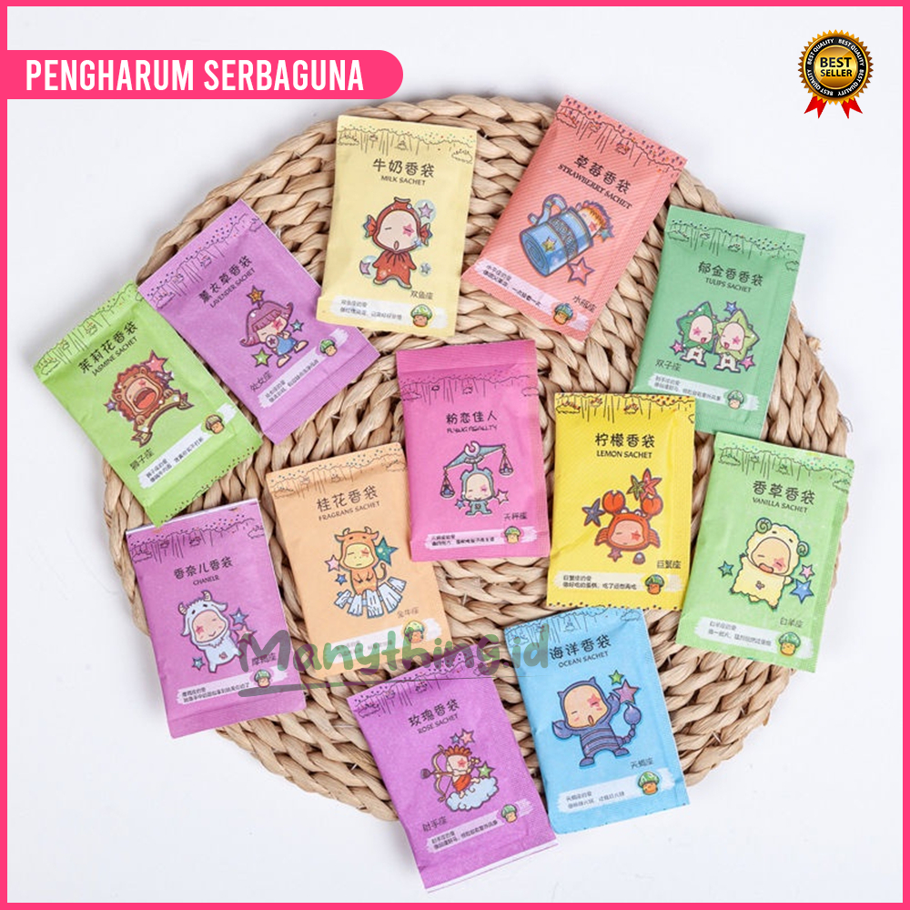 Pewangi Lemari Rak Sepatu Tas Kamar Kamar mandi Koper Mobil Pakaian - Pengharum Ruangan Sachet Mini - Aromaterapi Parfum Ruangan Sachet Ukuran Mini