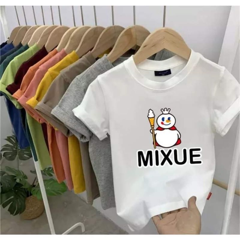 Promo Murah Kaos Anak Unisex Cowok Cewek Lengan Pendek MIXUE Digital Sablon Baju Kaos Anak Laki Laki Atasan Tshirt Anak Usia Umur 2 3 4 5 6 7 8 9 Tahun Zagzeg Clothing