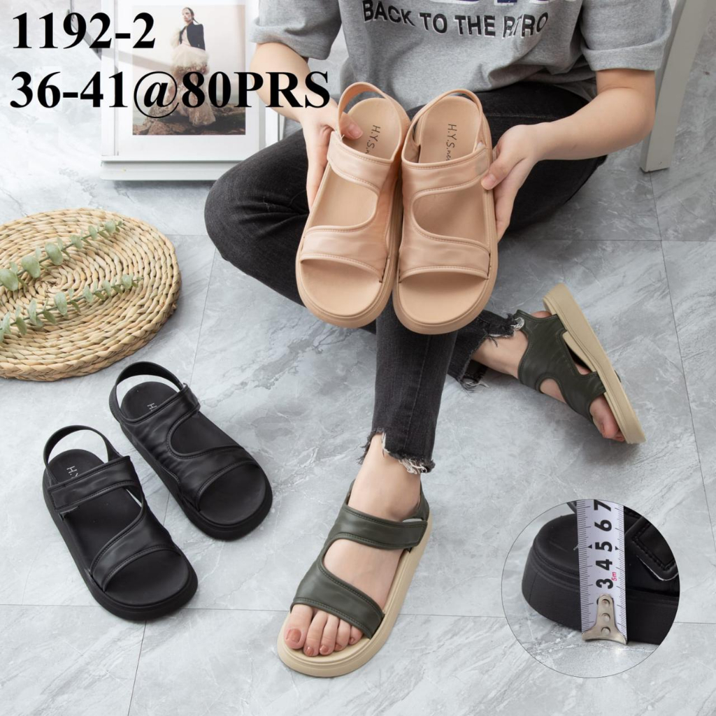 Sandal Tali Wanita Terbaru/Sendal Jelly Import M HYS 1192-2/Sendal Karet Korea Kekinian