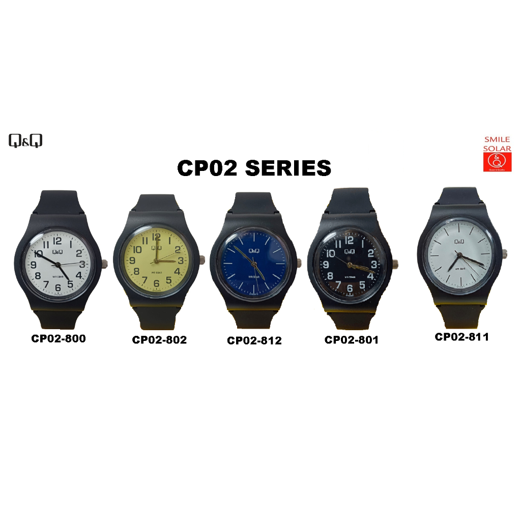 SALE 7.7 Jam Tangan Unisex Sporty Casual Rubber Analog Original Q&amp;Q QNQ QQ CP02 Series