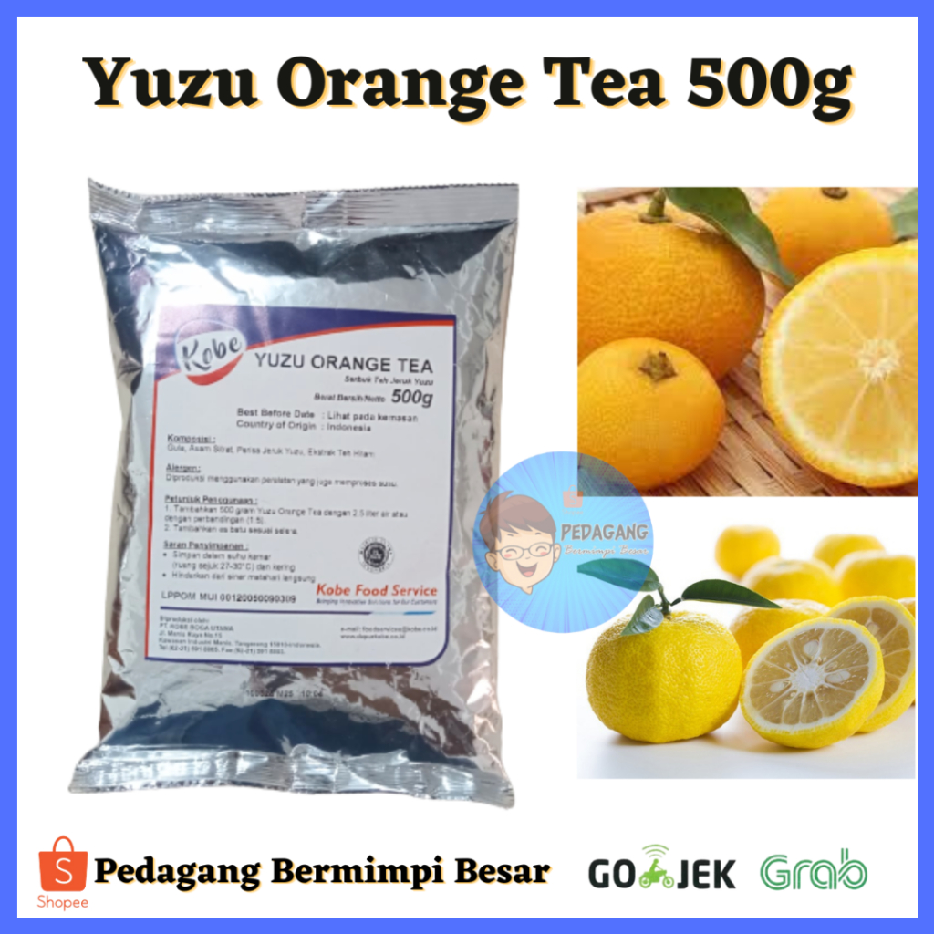 

Kobe yuzu orange tea / serbuk teh jeruk yuzu/ Kobe yuzu 500g
