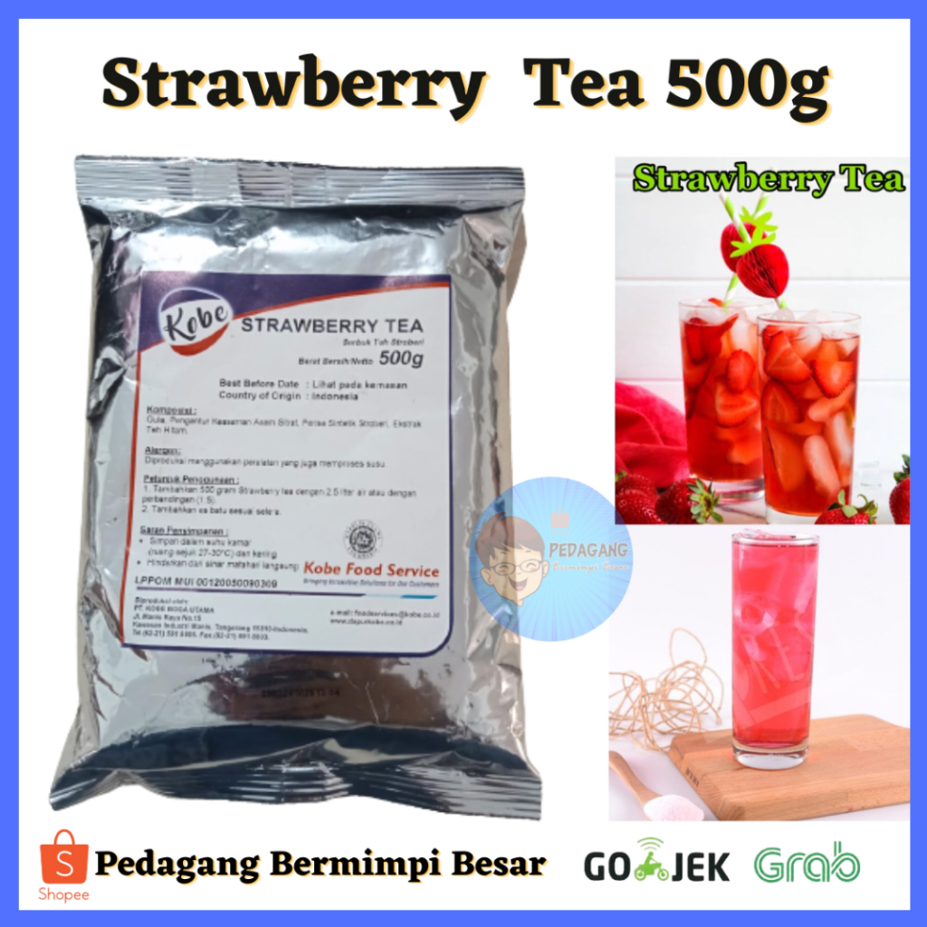 

Kobe Strawberry Tea 500g/ kobe strawberry tea / serbuk teh stoberi