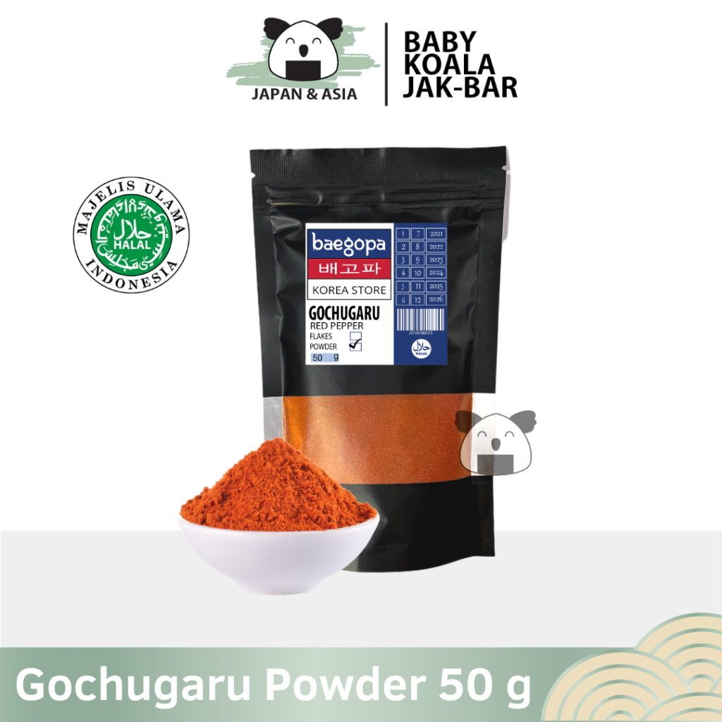 

GOCHUGARU Cabai Korea Halus 50 g │ Kimchi Chili Powder Cabe Bubuk Keringg.
